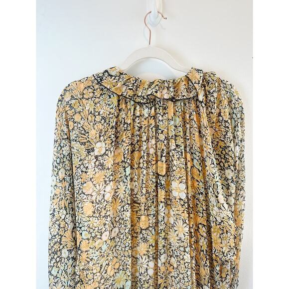 Free People Floral Maxi Dress - Yellow and Blue - Picture 15 of 16